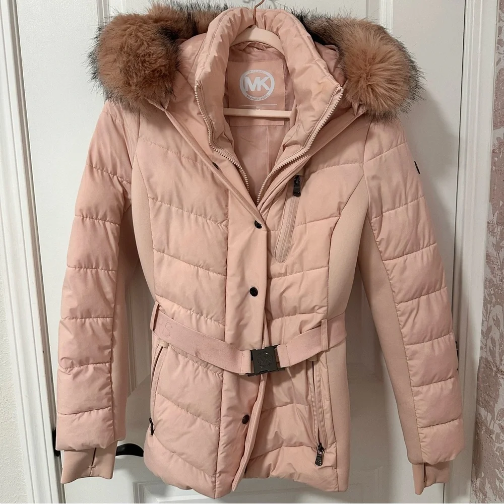 MICHAEL KORS ファーダウンジャケット　ピンク　S Michael Kors | Jackets & Coats | Michael Kors Pink Puffer Jacket